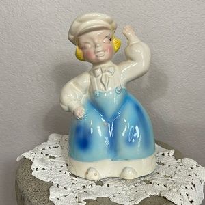 Kreis’s & Company Dutch Boy Bank Light Blue Pinafore & Hat